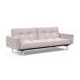 Innovation Living Splitback Chrome Sofa Bed With Arms - stof 300