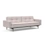 Innovation Living Dublexo Styletto Sofa Bed Dark Wood With Arms - stof 300