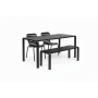 Set Garden Table Vondel 168,5 + 2 Chair + Bench Vondel Black