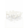 Set Garden Table Vondel 214 + 6 Armchair Vondel White