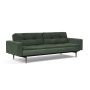 Innovation Living Dublexo Styletto Sofa Bed Dark Wood With Arms - stof 281