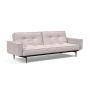 Innovation Living Splitback Styletto Sofa Bed Dark Wood With Arms - stof 300