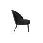 Lounge Chair Rodin BouclÃ© Black