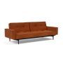 Innovation Living Splitback Styletto Sofa Bed Black Wood With Arms - stof 595