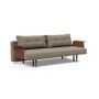 Innovation Living Recast Sofa Bed Dark Styletto With Arms - stof 850