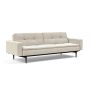 Innovation Living Dublexo Styletto Sofa Bed Black Wood With Arms - stof 357