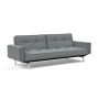 Innovation Living Splitback Chrome Sofa Bed With Arms - stof 320