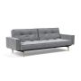 Innovation Living Splitback Styletto Sofa Bed Light Wood With Arms - stof 565