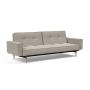 Innovation Living Splitback Styletto Sofa Bed Light Wood With Arms - stof 579