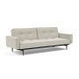 Innovation Living Splitback Styletto Sofa Bed Dark Wood With Arms - stof 527