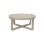 Coffee Table Centre Round Beige