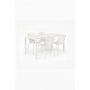 Set Garden Table Vondel 168,5 + 4 Armchair Vondel White