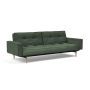 Innovation Living Splitback Styletto Sofa Bed Light Wood With Arms - stof 281