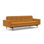 Innovation Living Dublexo Styletto Sofa Bed Dark Wood With Arms - stof 893