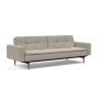 Innovation Living Dublexo Styletto Sofa Bed Dark Wood With Arms - stof 579
