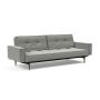 Innovation Living Splitback Styletto Sofa Bed Dark Wood With Arms - stof 853