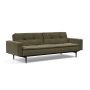 Innovation Living Dublexo Styletto Sofa Bed Black Wood With Arms - stof 316