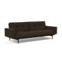 Innovation Living Splitback Styletto Sofa Bed Black Wood With Arms - stof 358