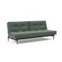 Innovation Living Splitback Styletto Sofa Bed Dark Wood - stof 518