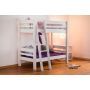 MOJO Stapelbed schuine ladder White Wash 70 x 160 cm