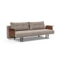 Innovation Living Recast Sofa Bed Dark Styletto With Arms - stof 318