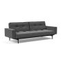 Innovation Living Splitback Styletto Sofa Bed Black Wood With Arms - stof 852