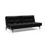 Innovation Living Splitback Styletto Sofa Bed Black Wood - stof 550
