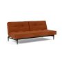 Innovation Living Splitback Styletto Sofa Bed Black Wood - stof 595