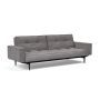 Innovation Living Splitback Styletto Sofa Bed Black Wood With Arms - stof 282