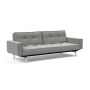 Innovation Living Splitback Chrome Sofa Bed With Arms - stof 853