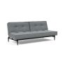 Innovation Living Splitback Styletto Sofa Bed Black Wood - stof 320