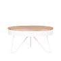 LABEL51 Salontafel Saran - Wit - Metaal - Rond - 80 cm