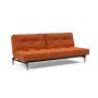 Innovation Living Splitback Styletto Sofa Bed Dark Wood - stof 412