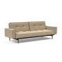 Innovation Living Splitback Styletto Sofa Bed Dark Wood With Arms - stof 587