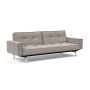 Innovation Living Splitback Chrome Sofa Bed With Arms - stof 321
