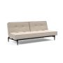 Innovation Living Splitback Styletto Sofa Bed Black Wood - stof 612