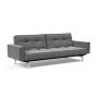 Innovation Living Splitback Chrome Sofa Bed With Arms - stof 563