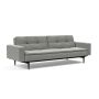 Innovation Living Dublexo Styletto Sofa Bed Black Wood With Arms - stof 853