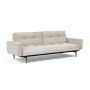 Innovation Living Splitback Styletto Sofa Bed Dark Wood With Arms - stof 280