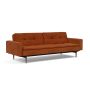 Innovation Living Dublexo Styletto Sofa Bed Dark Wood With Arms - stof 595