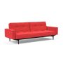 Innovation Living Splitback Styletto Sofa Bed Black Wood With Arms - stof 511