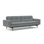 Innovation Living Dublexo Styletto Sofa Bed Dark Wood With Arms - stof 320