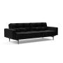 Innovation Living Dublexo Styletto Sofa Bed Dark Wood With Arms - stof 550