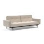 Innovation Living Splitback Styletto Sofa Bed Black Wood With Arms - stof 612