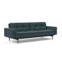 Innovation Living Dublexo Styletto Sofa Bed Dark Wood With Arms - stof 851
