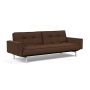 Innovation Living Splitback Chrome Sofa Bed With Arms - stof 359