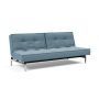 Innovation Living Splitback Chrome Sofa Bed - stof 525