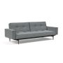 Innovation Living Splitback Styletto Sofa Bed Dark Wood With Arms - stof 320