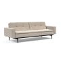 Innovation Living Dublexo Styletto Sofa Bed Black Wood With Arms - stof 612