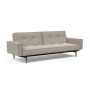 Innovation Living Splitback Styletto Sofa Bed Dark Wood With Arms - stof 579